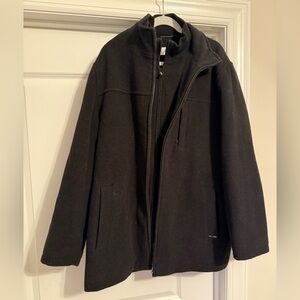 Calvin Klein Men's Black Jacket Wool Size XL